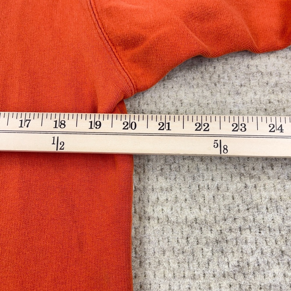 Vintage Y2K Old Navy Youth XL Orange Spellout Sweatshirt Embroidered 2000s Boys - Picture 9 of 11